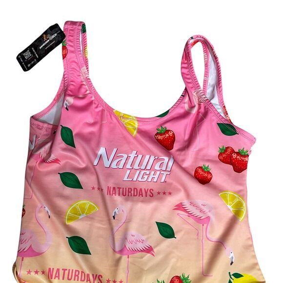 Anheuser-Busch XL New w/tags Bathing Suit Shiniesty  Polyester Spandex One Piece - Picture 2 of 6